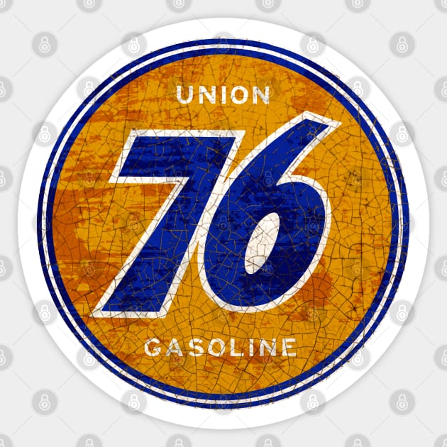 76 Gasoline Sticker by Midcenturydave